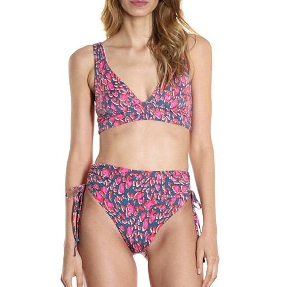 Maaji More Compassion Patricia Long Line Triangle Top + Bianca Bottom Size Large - Picture 4 of 16